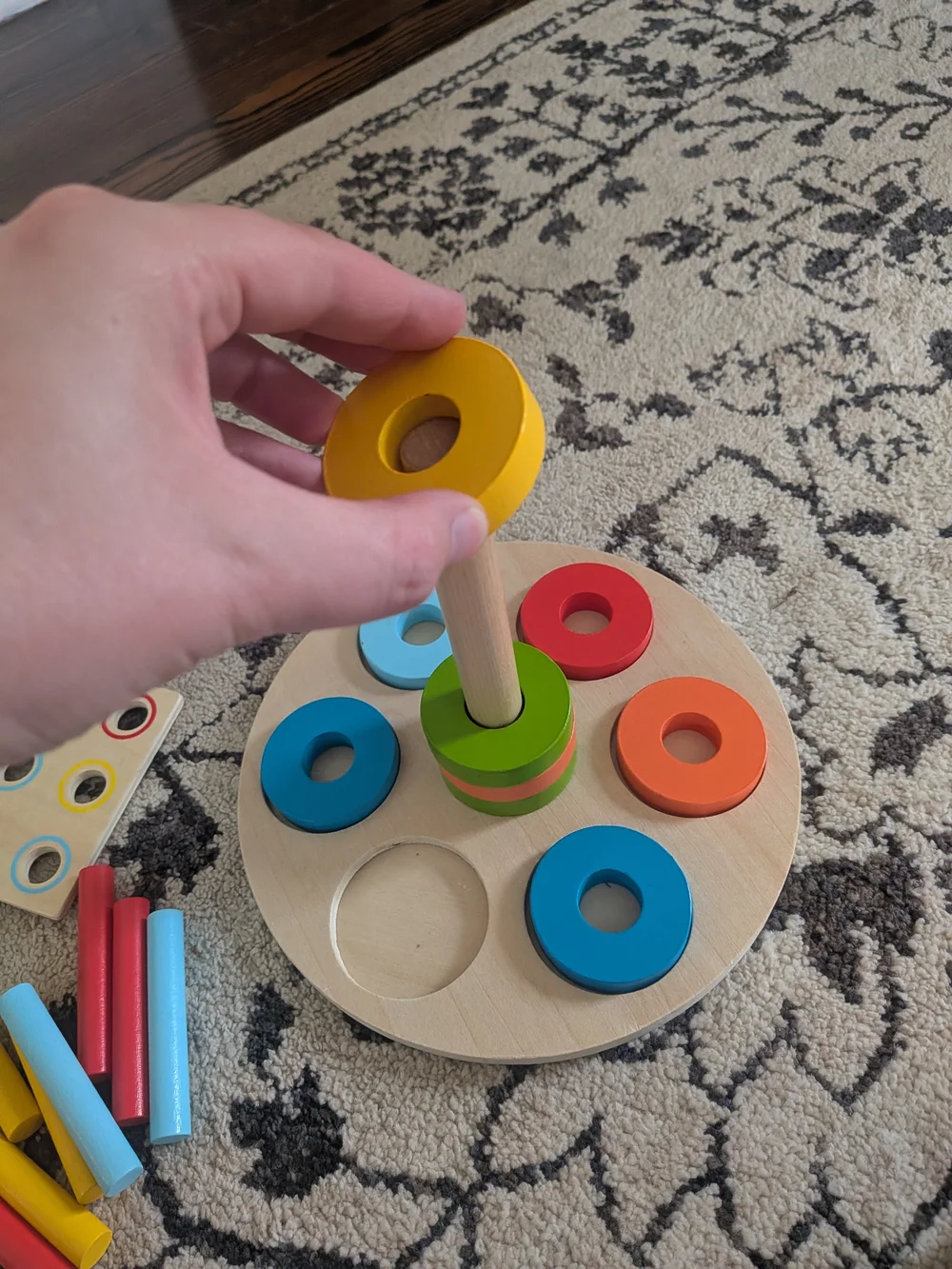 Wooden Shape & Sorting Montessori Toy set 9-18 months - Kids Learning Toy